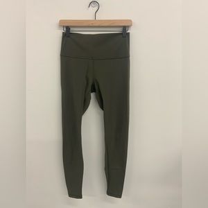 Lululemon Women’s Wunder Train Leggings Olive Size 8